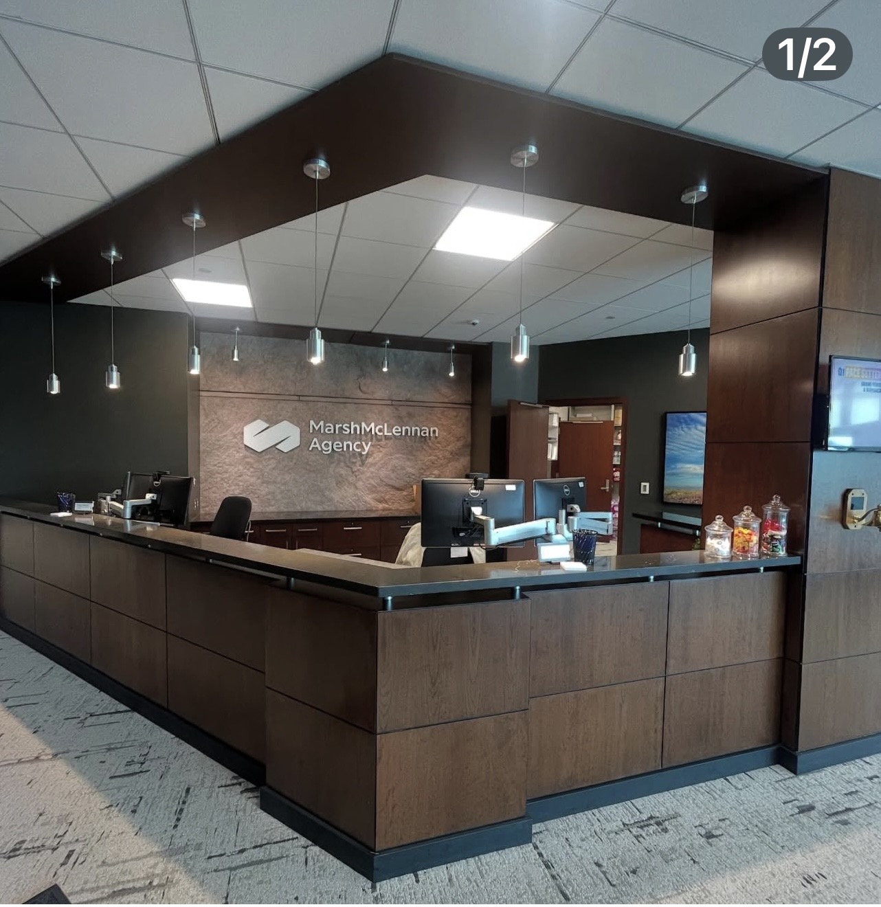 custom reception desk